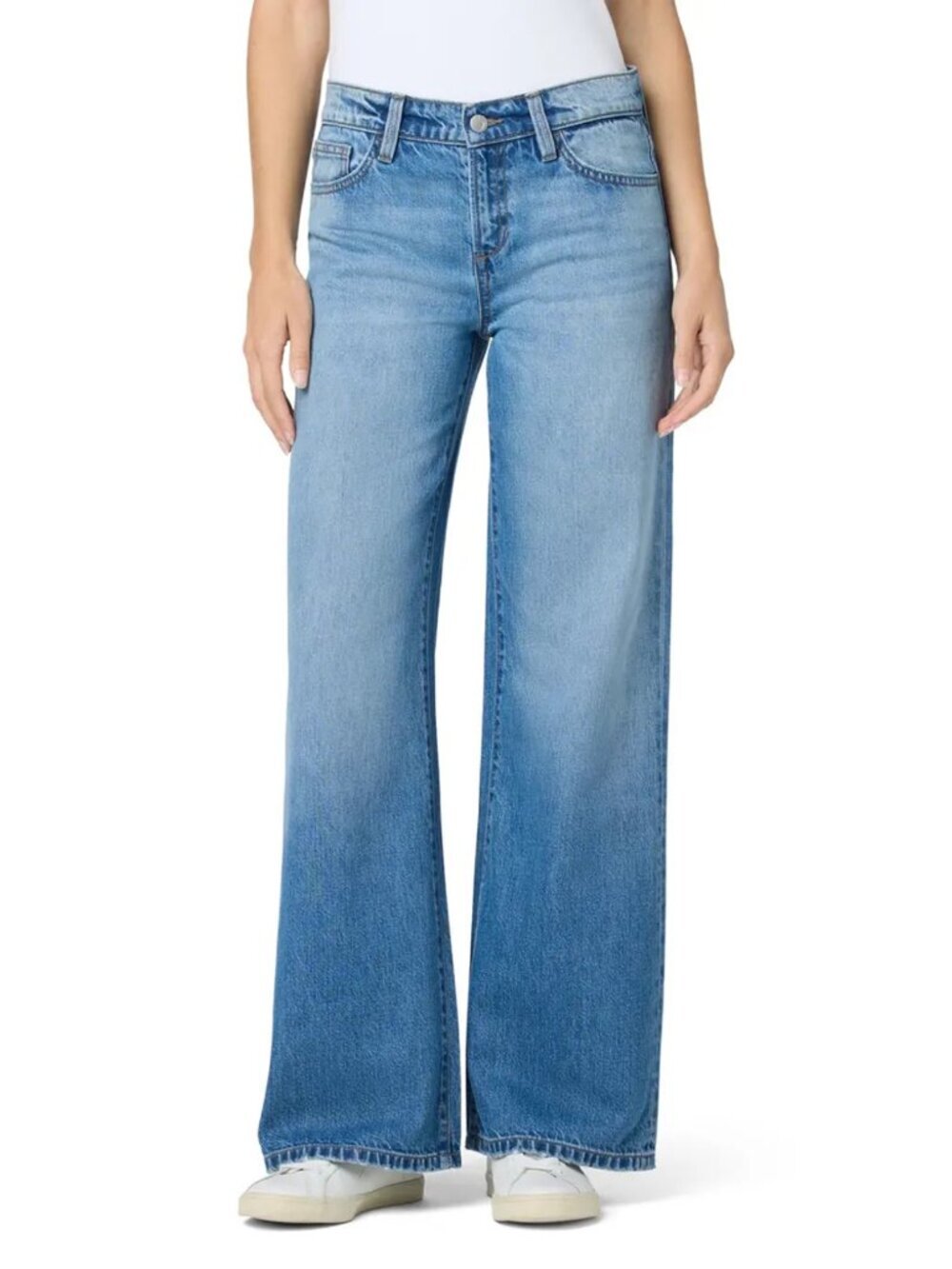 Joe's Low Rise Wide Leg Jeans In Altai Size 27